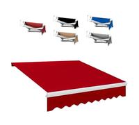 YCBTPS Lona De Repuesto Retráctil para Toldo De Patio, 3.5x2.5m 4x3.0m Cubierta del Toldo De La Sombra del Sol Toldo Enrollable Toldo Exterior Tela Superior(Red,2.5x2m(8.2x6.5ft))