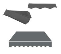 YCBTPS Parte Superior Dosel Lona Recambio para Toldo De Patio 3x2.5m, Lona De Repuesto para Toldo Retráctil De Balcón，Tela De Repuesto para Toldo Impermeable(Gray,8x6.5ft/2.5x2m)