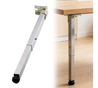 YCBTPS Patas De Mesa Plegables De Acero INOX-Colgando De La Pared, Ajustables Patas De Muebles De Metal Pata De Soporte De Escritorio De Barra Telescópica(20cm/7.8in)