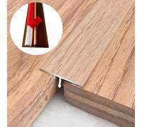 YCBTPS Perfil De Transición Moldura En T Tira De Transición De Piso Aluminio Anodizado Impermeable Rampa De Umbral para Uniones De Madera, Parquet(Logs)
