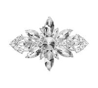 Yccafgaanm 2 clips de decoración de zapatos de tacón alto con diamantes de imitación hebilla para novia de boda, clips de abrazadera para zapatos de mujer (color: H, tamaño: talla única) (A talla