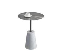 YCCHAH Mueble del Salón Mesa de Centro mármol nórdico for Sala Estar, sofá, Mesa Auxiliar esquinera, Base Alta, pequeña, balcón, Almacenamiento for Dormitorio Mesas Auxiliares Salón(B)