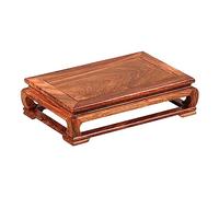 YCCHAH Soporte para bonsái de madera de palisandro, base rectangular grande, jarrón para plantas, peceras, escultura de decoración, soporte de exhibición para manualidades, base de madera para macetas