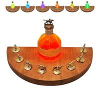 YCCOKJJ Blantons Bourbon - Tapón de exhibición con luz de 7 colores, estante de exhibición de tapón de corcho en forma de media luna para decoración, Navidad, cumpleaños, Halloween, regalos para