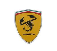 YCDSSM Coche Emblema para Abarth 595 2012-2016, Badge Logo Insignia Adhesivo para Capó Delantero O Puerta del Maletero Pegatinas Metal Decoración Modificación Accesorios,E