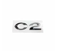 YCDSSM Coche Emblema para Citroen C2 2003-2009, Badge Logo Insignia Letras Adhesivo para Capó Delantero O Puerta del Maletero Pegatinas Decoración Modificación Accesorios,C2