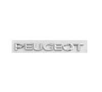 YCDSSM Coche Emblema para Peugeot 2008, Badge Logo Insignia Letras Adhesivo para Capó Delantero O Puerta del Maletero Pegatinas Decoración Modificación Accesorios,Peugeot-Silver