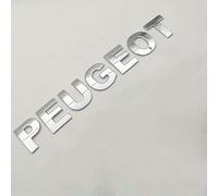 YCDSSM Coche Emblema para Peugeot Partner, Badge Logo Insignia Letras Adhesivo para Capó Delantero O Puerta del Maletero Pegatinas Decoración Modificación Accesorios,Silver-Large-H4.5cm