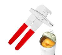 ycezw Abrelatas Abrebotellas, abrelatas manual | Abrelatas de metal con mango de silicona | Herramienta de apertura de latas manual giratoria multifuncional para tarros de frutas