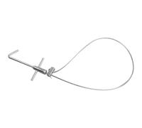ycezw Acero inoxidable para ganado, alambre de eslinga, barra de control de animales de 31,5 pulgadas de acero inoxidable resistente, atrapador de ganado, para perros, cerdos, animales de granja