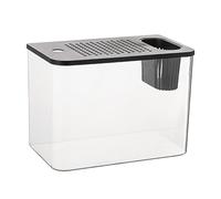 ycezw Acuario de pecera, pecera Betta - Cuencos Transparentes para Peces de Acuario con Tanque de,Acuarios Pequeños, Tanque Compacto Decorativo para Cría de s, Peces Pequeños