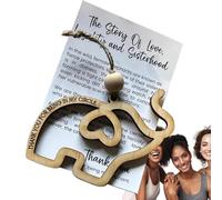 ycezw Adorno de Elefante de Amistad, Adornos de Elefante de Hermandad, Amistad de Hermandad Ornamento de Elefante de Madera, Símbolo de Historia para Amigos de Hermanas para Bolsa de Deporte