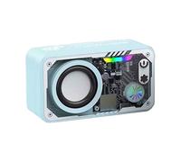 ycezw Altavoz inalámbrico - Audio envolvente 3D, altavoz portátil recargable con sonido envolvente 3D con LED colorido para camping, hogar, viajes