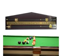 ycezw Billiards Game Score Keeper - Wood Counter, Modern Board | Contador Montado en la Pared con rieles de Rotulador y Marco de Acabado para la Sala de Recreación Interior para Monitorear el