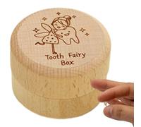 ycezw Caja De Dientes De Bebé, Caja De Recuerdos De Dientes, Lindo Titular De Dientes Perdidos De Madera,regalos De Hada, EConomizador De Dientes Para Regalo De Cumpleaños De Fiesta Prenatal,