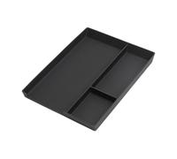 YCEZW Caja de Strance - Organizador de consola central, bandeja de inserción intermedia interna del residuo secundario, antideslizante | Diseño de agujeros, espacio
