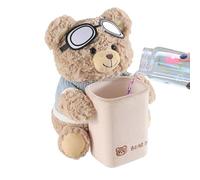ycezw Cajas De Borde Abajo, Suave Basura Para Animales De Animales | Portador Transportado Y Peluche Oso De Dibujos Animados De 2 En 1 Para Vehículo Puerta 'Coche Accesorios Para Vehículos