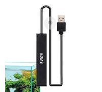 ycezw Calentador de acuario ajustable, pequeño calentador de acuario, calentador de acuario compacto Turtle Heater - Calefacción preestablecida, control preciso de temperatura, resistente al desgaste,