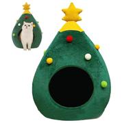 ycezw Cama para mascotas Árbol de Navidad | Nicho para gatos - Gato Cama Árbol de Navidad Tienda Casa Mascota Interior Gatos Cueva Gatito Cachorro Cabaña Escondite Animal Cueva Cama