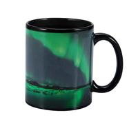ycezw Cambio De Colors Cazas De Café - Taza De Calor De Cerámica, Taza De Té Mágica | Diseño De Luz Del Norte Sensible A La Temperatura, Productos Creativos Para Beber Para Hombres