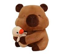 ycezw Capibara relleno, peluche de Capibara | Único peluche amarillo que capibara, cómoda muñeca dormida para niños, 11.81 pulgadas, peluche, almohadas, cerdito de , muñeca