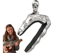 ycezw Capodastre para guitarra eléctrica, capodastre y púas | Accesorios de guitarra Kapos en forma de dedo de cráneo - Herramientas de guitarra, pinza de guitarra para adultos, familia, amigos, hogar