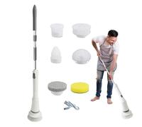 ycezw Cepillo giratorio para limpieza, depurador eléctrico inalámbrico | Cepillo de limpieza de ducha inalámbrico,Purificador de pisos de cepillo giratorio multifuncional con 2 velocidades