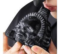 ycezw Death Head, Modelo De Calavera, Juguete Fancy Head con Gritos De Sonido | Cabeza De Esqueleto Humano De 9 Cm/3.54 Pulgadas, Decoración De Mesa De La Casa para Navidad, Halloween, A