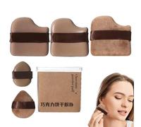 ycezw Esponja mezcladora de belleza, Esponja mezcladora de maquillaje,6 esponjas para mezclar maquillaje - Esponja de belleza para mezclar bases, esponja aplicadora cosmética, esponja portátil