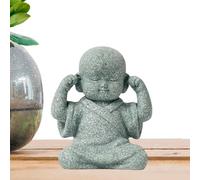 ycezw Figura china - Estatua de Buda despreocupada, adorno de resina, decoración zen | Mini escultura espiritual regalo de delicada manufactura para gabinete de vino