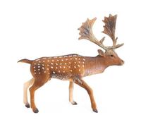 ycezw Figura Fawn Whitetail, Figuras de ciervo Decoración del hogar - Figuras de ciervo animales realistas de estatua blanca realista | Torta de vida silvestre Toppers Pequeños juguetes educativos