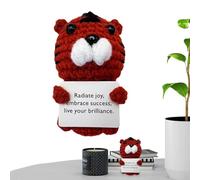 ycezw Ganchillo de Apoyo Emocional: Mini muñeca de de Dibujos Animados, estatuilla de Hecha a Mano de 10 cm, decoración del hogar, Regalo de ánimo, de de cumpleaños para | Ju
