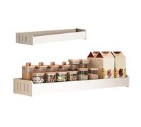 ycezw Gewürzregale für die Wand,Weißer Gewürz-Organizer für die Wand - Gewürzregal-Organizer für Ihren Küchenschrank, Schrank oder Speisekammertür, Küchenaufbewahrung, einfach zu installieren