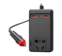 ycezw Inversor para coche, convertidor de 12 V 220 V para coche, convertidor con control térmico portátil, para ordenador portátil, viaje, camping