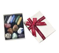 ycezw Juego de piedras de chakras y cristales, juego de piedras preciosas y cristales, colección Chakra Start, para principiantes, meditación y yoga