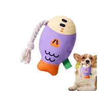 ycezw Juguete masticable de felpa para perros, juguete masticable de felpa suave para mascotas, juguete para masticar peces hinchados, juguetes con dientes sanos, juguete resistente al desgaste para