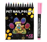 ycezw Kit de dibujo de uñas para mascotas - pluma para perro y gato, fórmula de secado rápido, material seguro no tóxico, diseño compacto portátil | Herramienta de manicura conejos, loros, pequeños