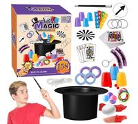 ycezw Kit mágico para niños para principiantes, juego mágico para niños, juego mágico fácil de aprender con videos educativos | Trucos de magia divertidos y juegos de cartas para niños 6