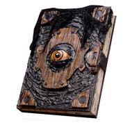 ycezw Libro de los hechizos de la brujada - Grimorio Mágico maldito, objeto decorativo aterrador | Libro de hechizos góticos con de demonio con textura realista, tema oscuro para F