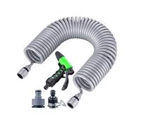 ycezw Manguera de jardín extensible | Manguera flexible de jardín | 20 m para riego resistente a la intemperie con núcleo de látex de 4 capas para granja, obras, cuidado del césped, lavado