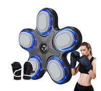 ycezw Máquina de boxeo, Máquina de música inteligente,Máquina de perforación de pared - Punzonadora inteligente para niños y adultos, equipo de entrenamiento de boxeo, entrenador de boxeo en