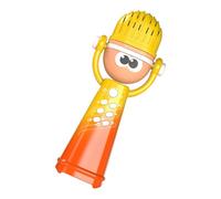 ycezw Micrófono para niños pequeños, lindo, inalámbrico, con luz, divertidos juguetes de puzzle, juego de música interactiva para niños, niños y niñas