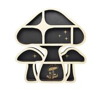 ycezw Pantalla de - Linda Forma de racimo de Setas, Moderno Organizador de Montaje en Pared, Pieza de Acento Minimalista, Estante Flotante para coleccionables, suculentas, Joyas en guardería