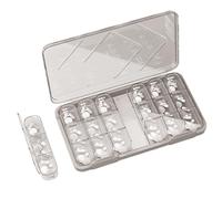 ycezw Pastillero grande diario | Pastillero grande para 7 días, soporte 3 veces al día, pastillero 3 veces al día, pastillero a prueba de polvo para el hogar, viajes, tren, viajes