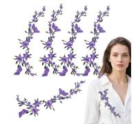 ycezw Piezas Para Ropa, Patrones Bordados Flor y Mariposa, Arte Textil Artesanal Aplicado Coser Decoraciones Tela Accesorios de Reparación para Ropa Sombreros Vaqueros Chaquetas Camisas Vestidos
