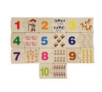 ycezw Puzzles de Madera preescolares, de Aprendizaje,Juegos de ortografía de Madera para niños pequeños - de Aprendizaje de números y Letras, Juego de a Juego