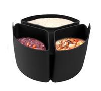 ycezw Sindividi de cocción lenta inserciones de silicona, divisores de olla de silicona para cocinar - Divisor de cocción lenta plegable,Accesorios de cocción resistentes al calor, gadget de cocina