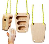 ycezw Tabla de escalada - Doble agarre de escalada - Entrenador de dedos de madera para casa, al aire libre y gimnasio - Equipo de entrenamiento para escaladores, hombres, mujeres y rehabilitación