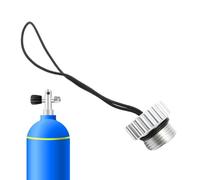 ycezw Tapón de Polvo válvula regulador DIN - Cierre del Tanque de Buceo con Cuerda de Seguridad | Tapa de Enchufe Duradera para Equipos de Buceo, respiración subacuática, Cilindros de