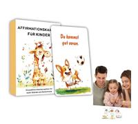 ycezw Tarjetas de empoderamiento para niños, Tarjetas Inspiradoras para niños - 32 Tarjetas de motivación Diaria Alemana | Configuración de la Confianza, Citas de empoderamiento, Juguetes de